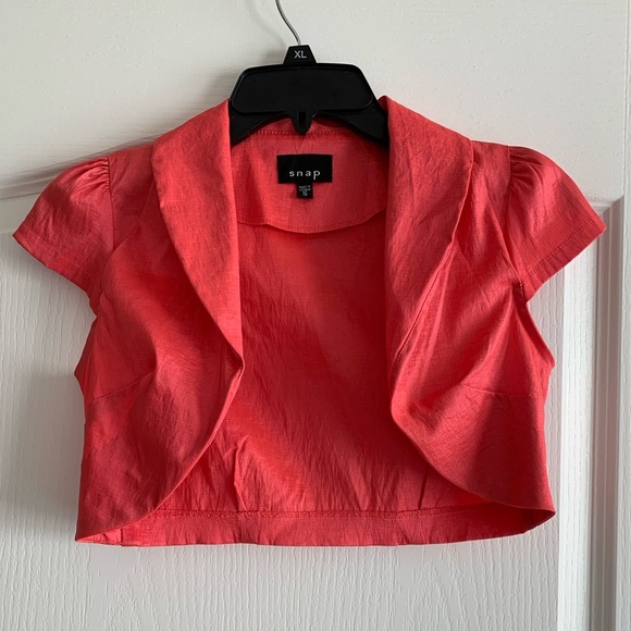 Snap Jackets & Blazers - Vintage Y2K bolero style jacket size Small